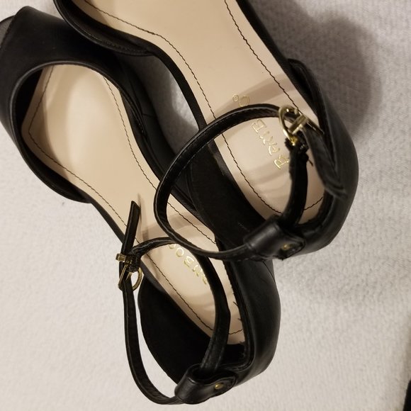 Platform Sandals Ankle Strap Peep Toe Wedge US 6 Bamboo - Picture 8 of 15